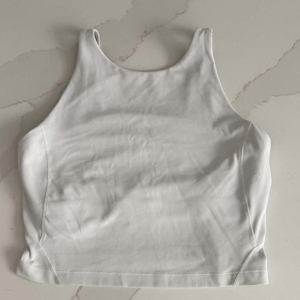 Lululemon crop top high neckline